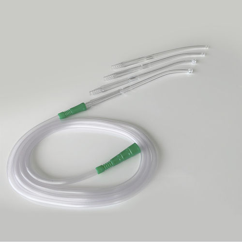 Cânula de sucção - 107 021 1 - Yilkal Medical - de Yankauer / curva / flexível
