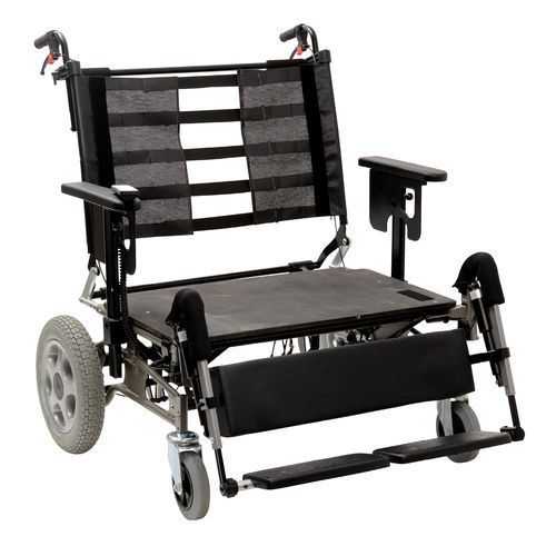 Cadeira de rodas passiva - 450 T - Alu Rehab - para pessoas obesas / para ambientes externos / para ambiente interno