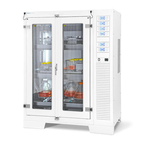 Incubadora de laboratório de CO2 - ISF4-X - Kuhner AG - de piso / em aço inoxidável / com 2 portas