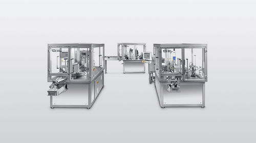 Sistema de embalagem automático - MRT - Harro Hoefliger Verpackungsmaschinen - semiautomático / formadora-envasadora-seladora / rotativo
