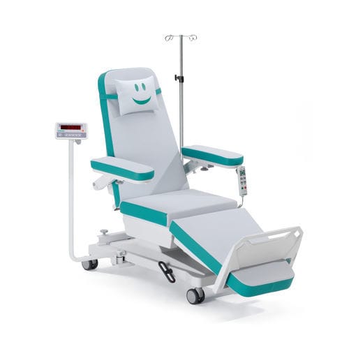 Mesa de exame elétrica - SENSA® i Scale - LiKAMED - com encosto regulável / Trendelenburg / com rodízios