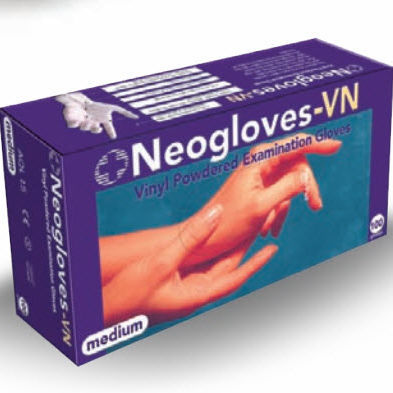Luva em látex - Neogloves - Neomedic Limited - vinílica / hospitalar / sem pó