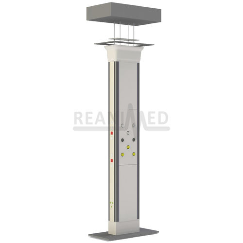 Régua de gases medicinais vertical - YBU-KLN-M01-01 - Reanimed Teknik Tibbi Sistemler Ltd Sti - de teto / para serviço de cuidados intensivos