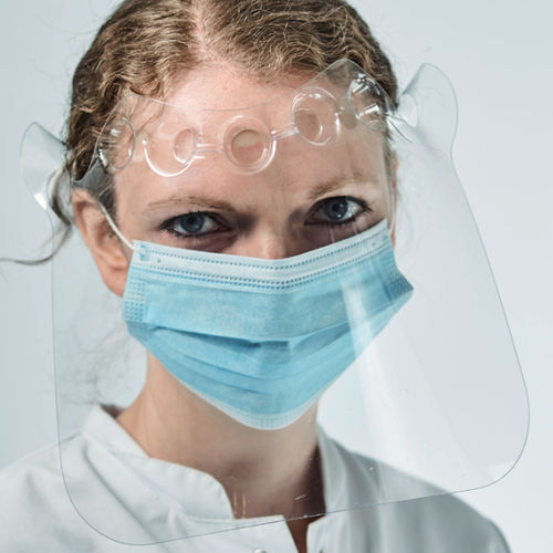 Protetor facial para adultos - P11089950 - Vitrex Medical A/S - médico-hospitalar / transparente / descartável
