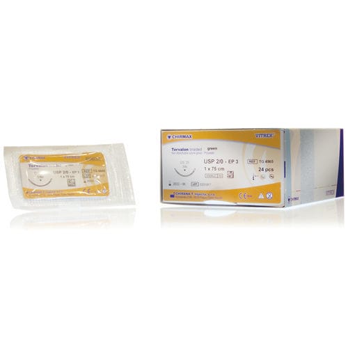 Fio de sutura não absorvível - Tervalon  - Vitrex Medical A/S - para cirurgia plástica / 5-0 / 4-0
