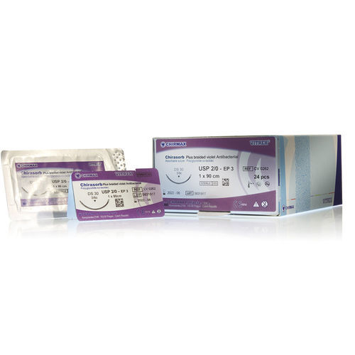 Fio de sutura absorvível a médio prazo - Chirasorb Plus - Vitrex Medical A/S - para cirurgia de tecidos moles / 5-0 / 4-0