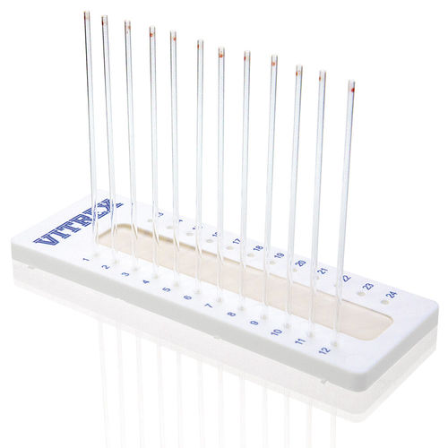 Tubo de coleta para laboratório - Vitrex Medical A/S - cilíndrico / de sangue capilar / para centrífuga