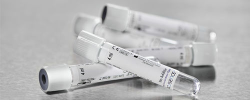 Tubo de coleta para laboratório - Vacusence+ - Vitrex Medical A/S - cilíndrico / de sangue / de urina