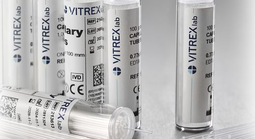 Tubo de coleta capilar - 21 series - Vitrex Medical A/S - para diagnóstico / para purificação de DNA / para laboratório