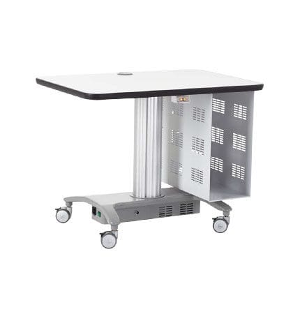 Mesa para aparelhos elétrica - RT-300 - Rodek - com altura regulável / com rodízios