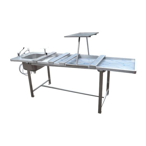 Mesa de necropsia para medicina legal - TABL002 - FRIMA CONCEPT - de lavagem de cadáveres / fixa / retangular