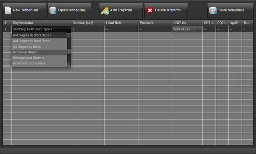 Software de importação de ficheiros - Schedule Saver  - DART Sim ECG Simulator - para comunicação / médico-hospitalar / Windows