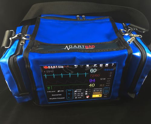 Bolsa de traumatologia - D.A.R.T - DART Sim ECG Simulator - para desfibrilador