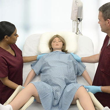 Simulador de paciente de parto - RealMom™ 2.0 - Operative Experience Inc. - de monitorização / de anatomia / obstétrico-ginecológico