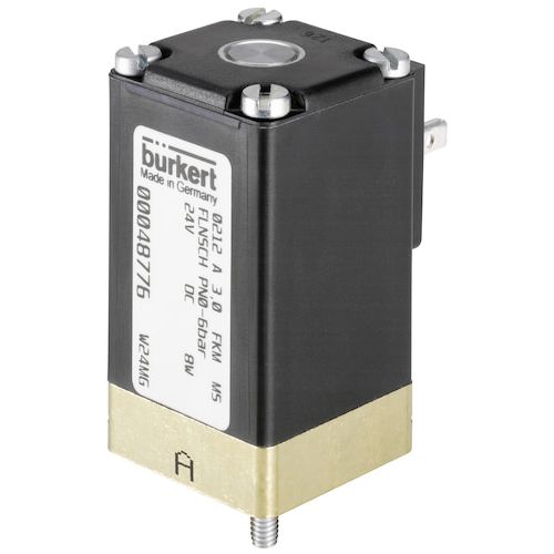 Válvula para o setor médico - 0212 - Bürkert GmbH & Co. KG Fluid Control Systems - de gás / com solenoide / em aço inoxidável