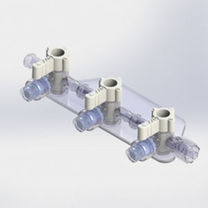 Manifold para infusões múltiplas de 3 vias - 430339 - Elcam Medical Italy - para cuidados intensivos