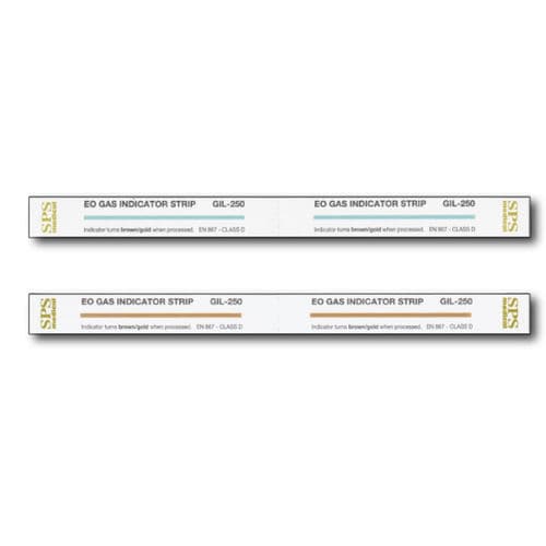 Fita indicadora de esterilização - GIL-250	 - Crosstex International, Inc - colorimétrica