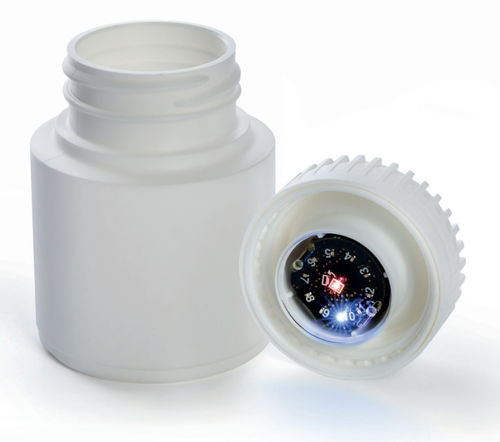 Tampa inteligente - E-CAP® - Röchling Sustaplast SE & Co. KG - para porta-comprimidos