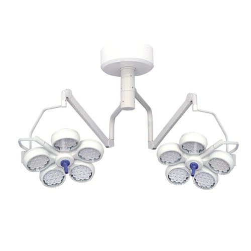 Foco cirúrgico de teto - 5D - Ningbo Techart Medical Equipment - de LED / 2 braços / 95