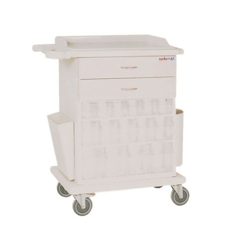 Carrinho de emergência - STM-7048 - SANTEMOL Group Medikal - para medicamentos / de transporte / para distribuição de medicamentos