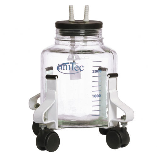 Suporte para frasco coletor de fluidos corporais - AR410, AR420 - Unitec Hospitalar - com rodízios / 1 frasco