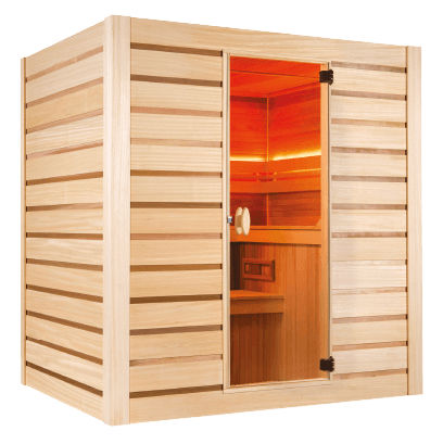 Cabine de sauna - Eccolo  - Holl's - com pedras para sauna seca