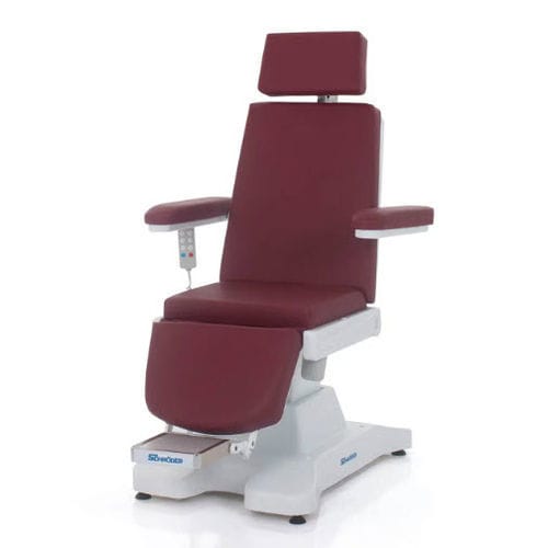 Poltrona para tratamentos clínicos elétrica - ENT 7 - SCHRODER HEALTH PROJECTS - articulada em 3 seções / com apoio para pernas / com apoio para pés