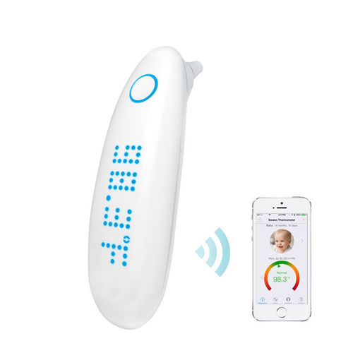 Termômetro infantil - HX-T1A - Hannox International - de infravermelho / de ouvido / com Bluetooth