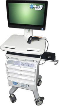 Carrinho de distribuição automática de medicamentos para simulação médica - SimCartRx%u2122 - KbPort - de medicamentos