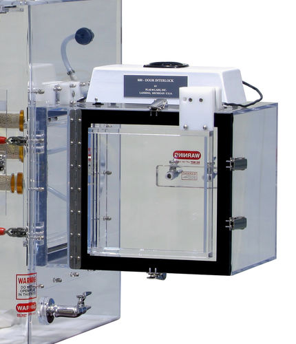 Capela de luvas para a manipulação de pó - 840 series - Plas-Labs - de contenção / de bancada / com filtro HEPA