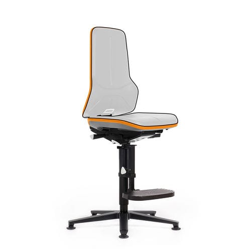 Cadeira de laboratório - Neon 9561 - Bimos - com encosto alto / com apoio para pés / pneumática