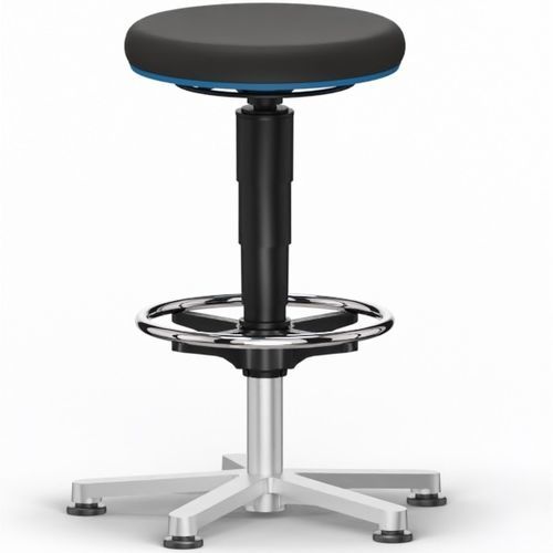 Mocho de laboratório - 9461L - Bimos - com altura regulável / com rodízios / preto