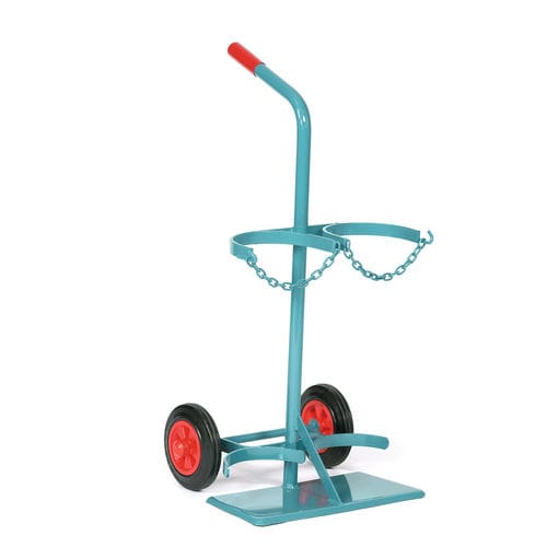 Carrinho hospitalar - 7.01.020  - Düperthal Sicherheitstechnik GmbH & Co. KG - para cilindro de gás / de transporte / de 2 cilindros