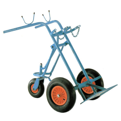 Carrinho hospitalar - 7.01.030  - Düperthal Sicherheitstechnik GmbH & Co. KG - para cilindro de gás / de transporte / de 2 cilindros