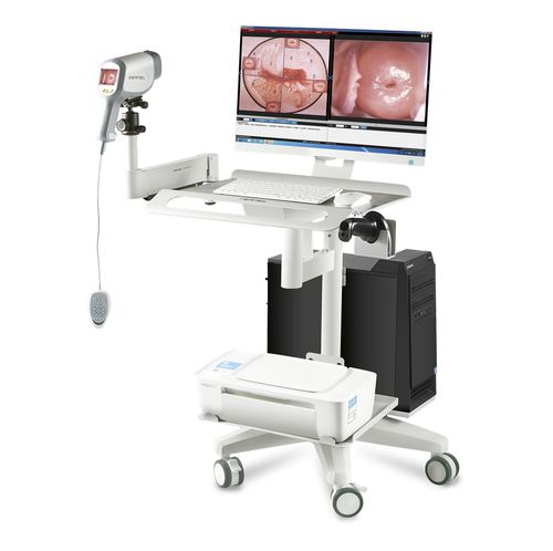 Videocolposcópio - KN-2200I - Kernel Medical Equipment Co., Ltd - com carrinho
