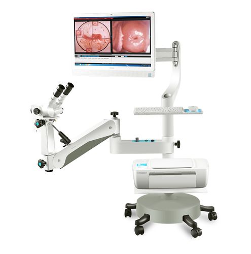 Videocolposcópio - KN-2200BⅡ  - Kernel Medical Equipment Co., Ltd - binocular / com carrinho
