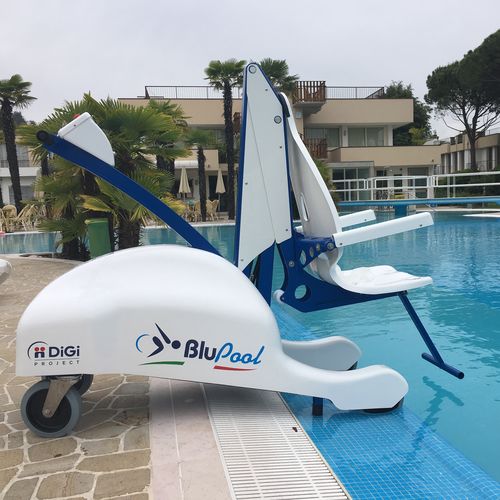 Elevador de transferência com bateria - BluPool - DiGi Project - com rodízios / para piscina / elevatório