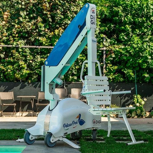 Elevador de transferência com bateria - Pelican  - DiGi Project - com rodízios / para piscina / dobrável