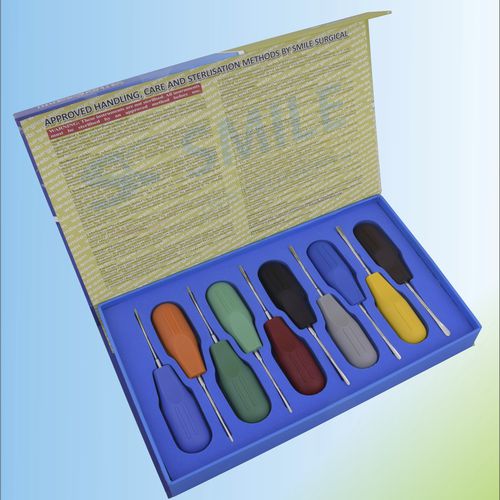 Kit de periótomos curvo - SSI 786-4531 - Smile Surgical Ireland Limited - reto / em aço inoxidável
