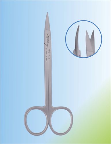 Tesoura para cirurgia odontológica - SSI 786-716 - Smile Surgical Ireland Limited - de Quinby / para pacientes humanos / curva
