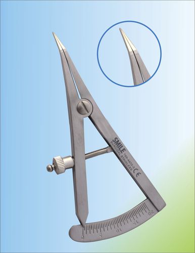 Especímetro odontológico - SSI 786-4402-2 - Smile Surgical Ireland Limited - de Castroviejo / curvo