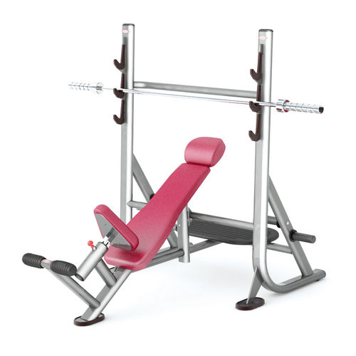 Banco de musculação inclinado - FIT EVO 1FE205 - Panatta - com suporte de halteres