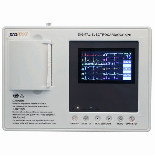 Eletrocardiógrafo para ECG em repouso - ECG-103A - Promed Technology - de 3 canais / digital / com impressora