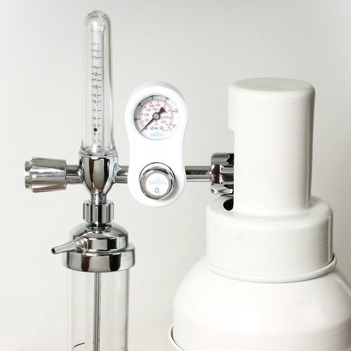 Sistema de oxigenoterapia com medidor de vazão - GE 05 series - Çağdaş Medical - manual / para trilho / com garrafa de oxigênio