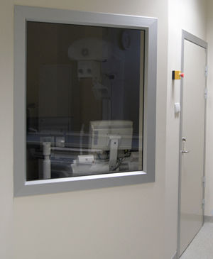 Janela para hospital - Thermod - de proteção radiológica / fixa / cristal de chumbo