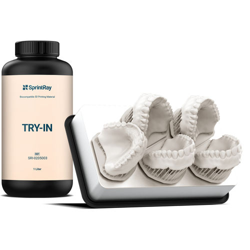 Material dentário em resina acrílica - Try-In - SprintRay - para impressão 3D / biocompatível / provisório