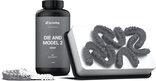 Material dentário em resina acrílica - Die and Model 2 Gray - SprintRay - para impressão 3D / biocompatível