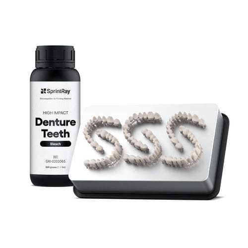 Material dentário em resina acrílica - SRI-0202065 - SprintRay - para impressão 3D / para fabrico de dentaduras / biocompatível