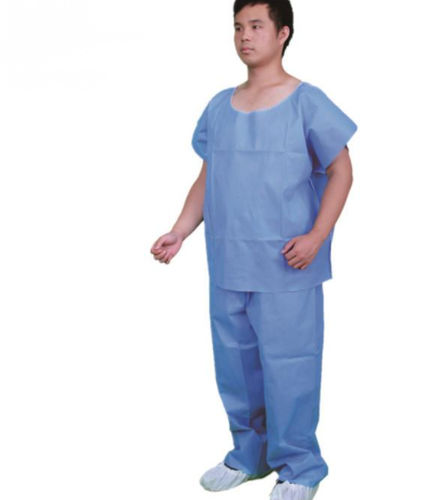 Pijama hospitalar unissexo - WLG1008-1 - Hubei Wanli Protective Products - L / M / XL
