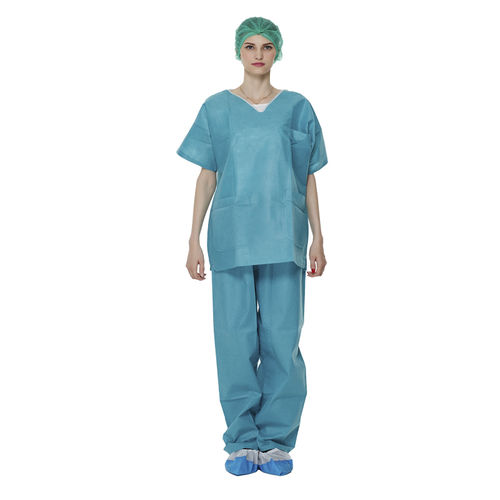 Pijama hospitalar unissexo - WLG1008 - Hubei Wanli Protective Products - em polipropileno / descartável / respirável